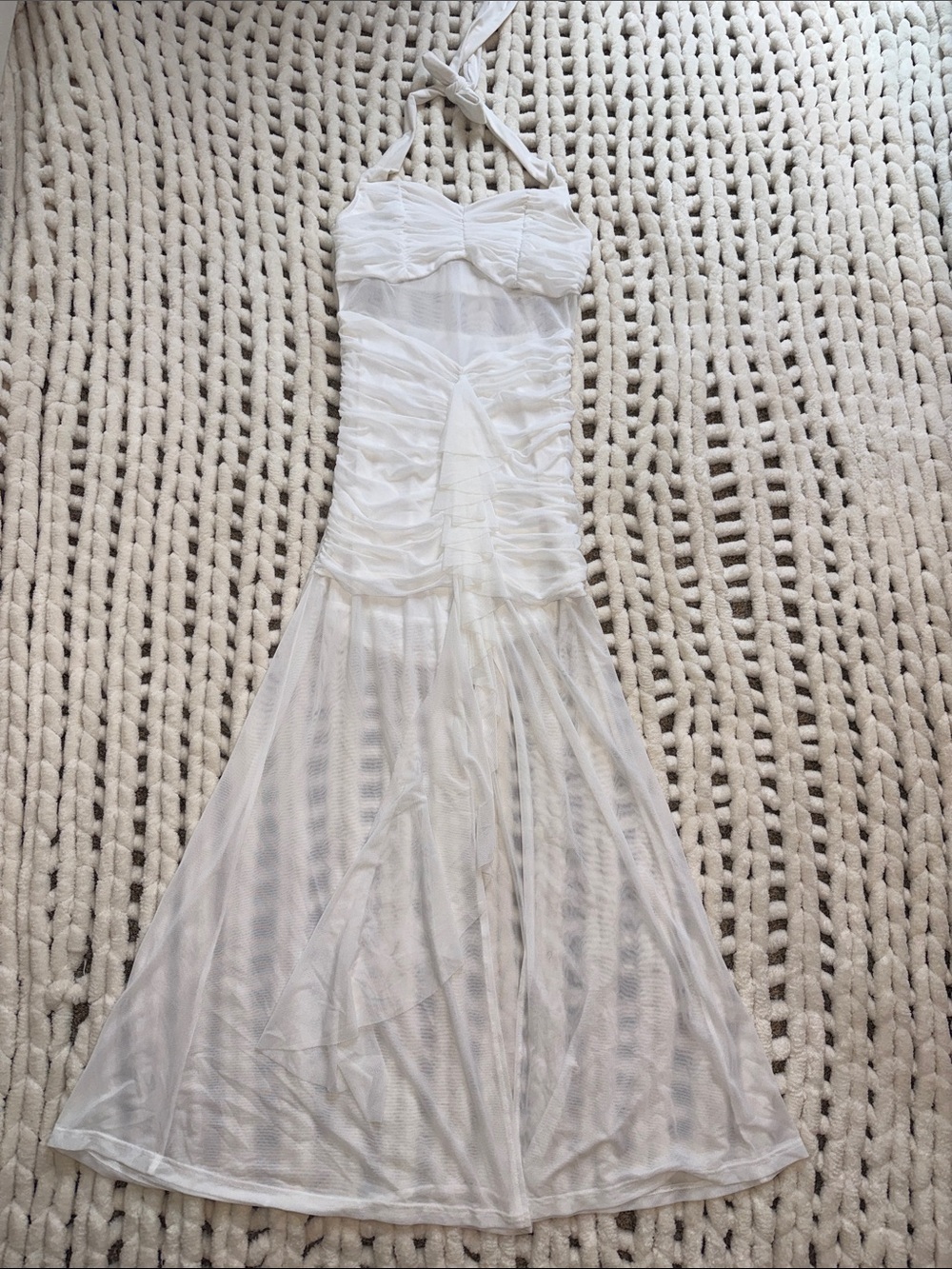 White Sheer Dress